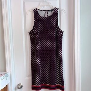 ⚡️ 3 for $30 ⚡️ Banana Republic Navy and Red Geometric Sheath Dress